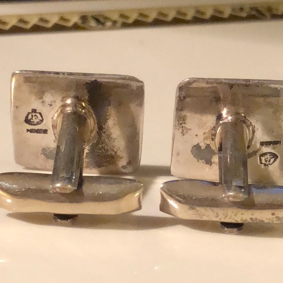 Gorgeous sterling SILVER Cufflinks - Picture 3 of 5